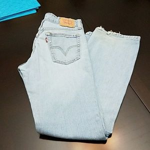 Vintage Distressed Levis light wash